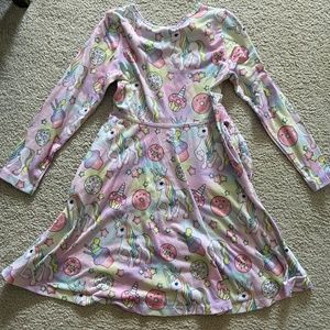 cotton long sleeve girls dress